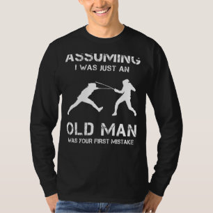 Camiseta Valla en las risas con nuestro Tee de Esgrima: Mas