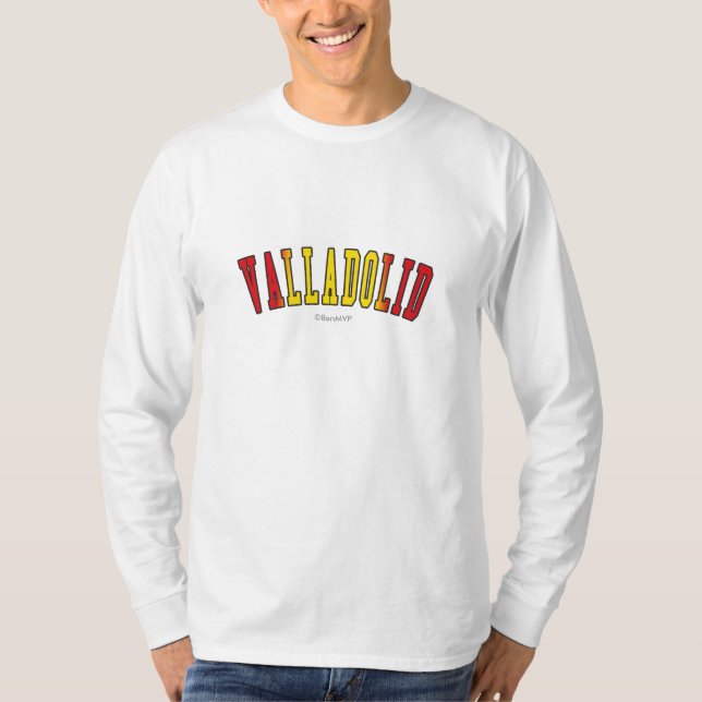 Camiseta Valladolid en colores de la bandera nacional de (Anverso)