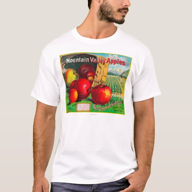 Camiseta Valle Apple LabelHamilton, TA de la montaña (Anverso)