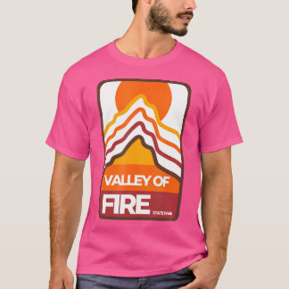 Camiseta Valle De Fire Nevada Retro Mínimo Senderismo De Mo