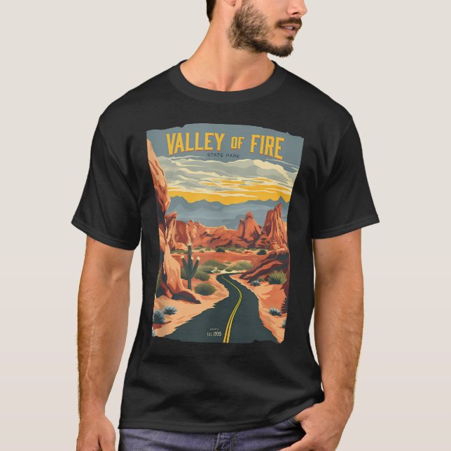 Camiseta Valle De Fuego Estado (Anverso)