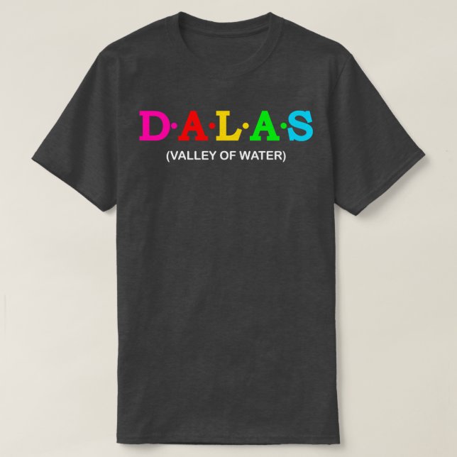 Camiseta Valle de los Dalas de Agua (Diseño del anverso)