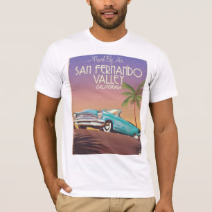 Camiseta Valle de San Fernando California cartel de viaje v