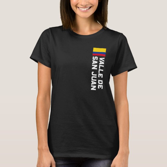 Camiseta Valle de San Juan Colombia Para Hombres Colombiano (Anverso)