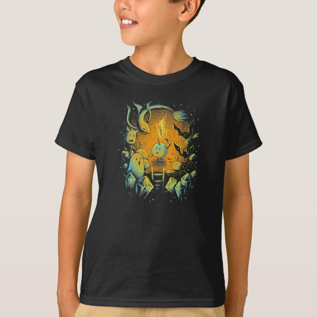 Camiseta Valle de Stardew - Junimo asustado (Anverso)