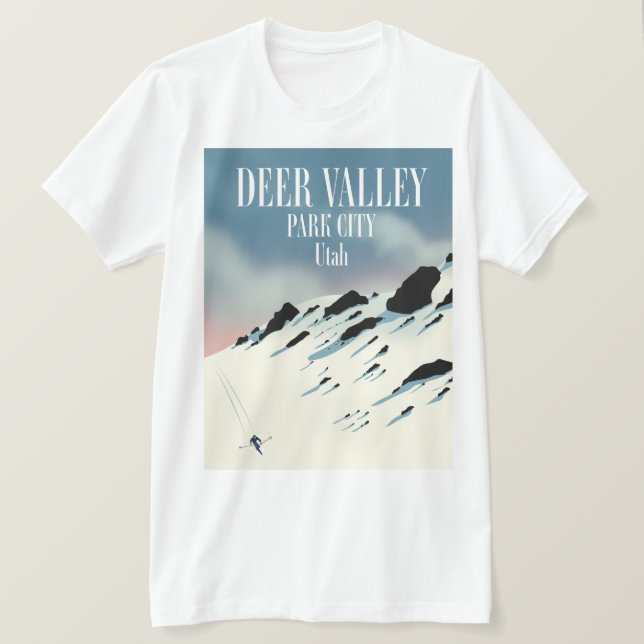 Camiseta Valle del Cerebro, ciudad del parque, Utah, poster (Anverso del diseño)