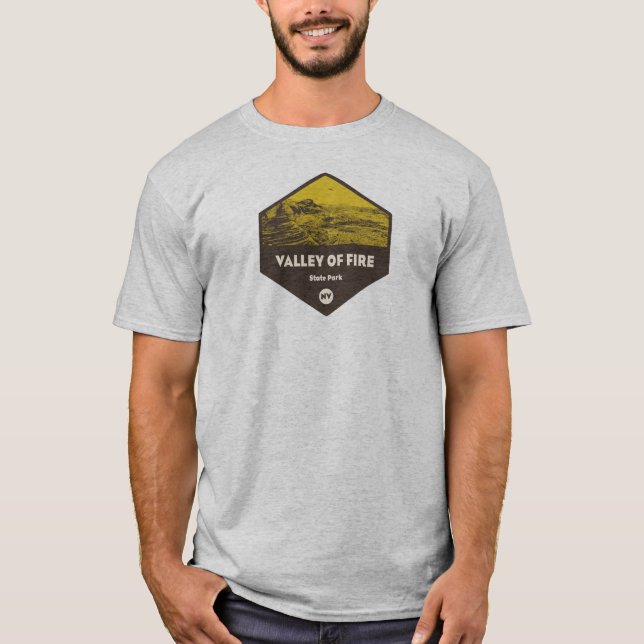 Camiseta Valle del Parque Estatal de Fuego Nevada (Anverso)