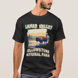Camiseta Valle Lamar Parque Nacional Yellowstone Bison Hiki