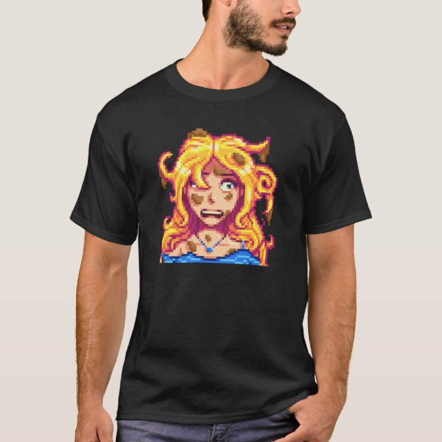 Camiseta Valle Stardew - Haley en barro (Anverso)
