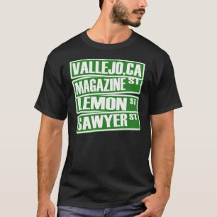 Camiseta Vallejo, Ca (St de la revista, St del limón, St