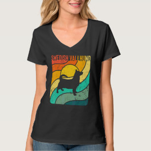 Camiseta Vallhund Sueco Atardecer Vintage Mamá Papá