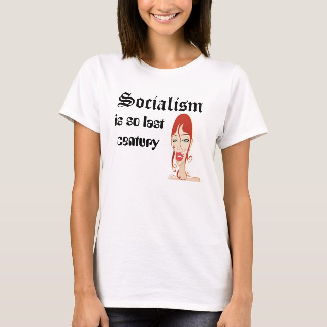 Camiseta vally el chica, socialismo, es siglo tan pasado (Anverso)