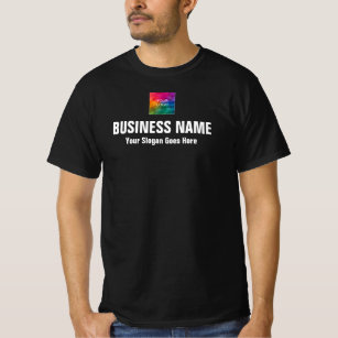 Camiseta Valor de los objetivos del logotipo de la empresa 
