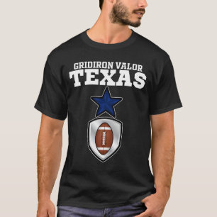 CAMISETA VALOR DE TEXAS GRIDIRON - FÚTBOL DE DALLAS