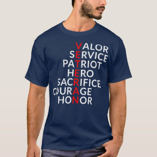 Camiseta Valor del Héroe de Valor Patriot Service Honor