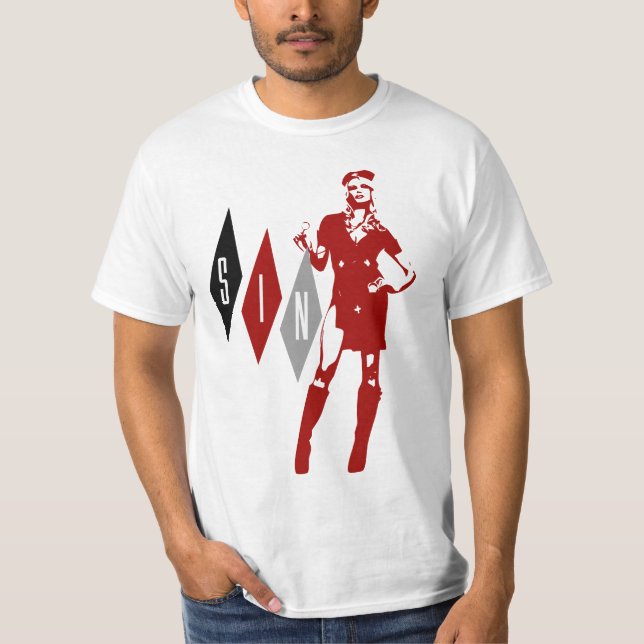 Camiseta Valor del Pin-Para arriba de SINacle (Anverso)