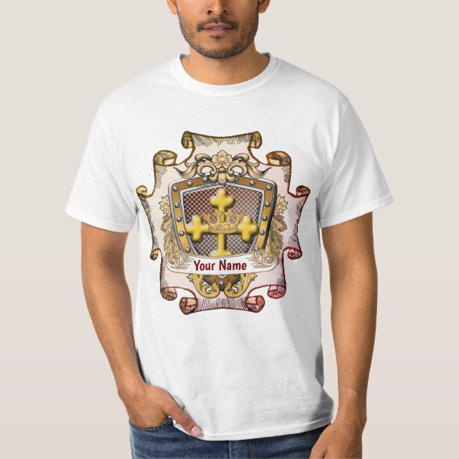 camiseta Valor Family Crest Surname (Anverso)