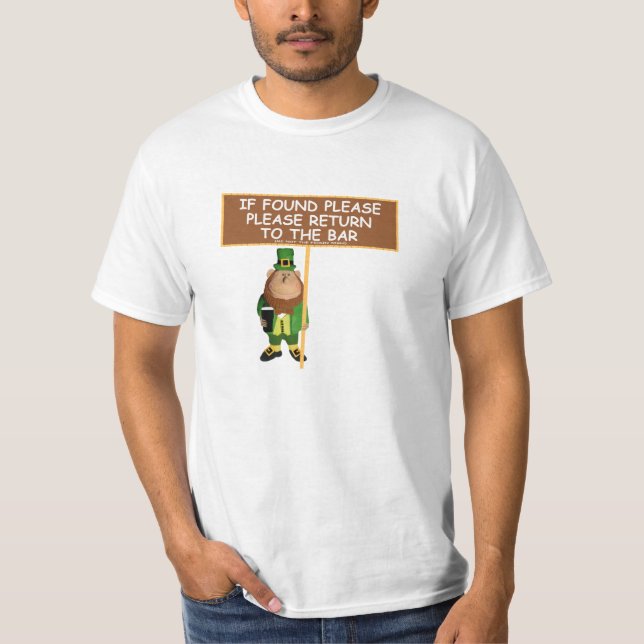 Camiseta Valor irlandés divertido de la cerveza (Anverso)