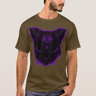 Camiseta valor nocturno de gato negro