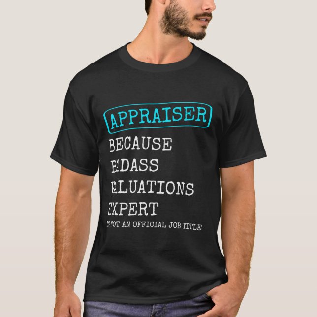 Camiseta Valoración de tasación inmobiliaria divertida ex (Anverso)