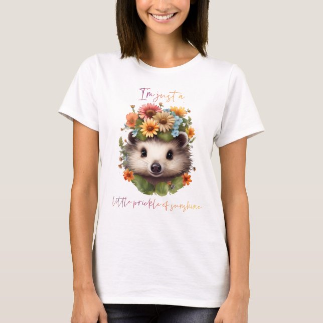 Camiseta Valoración floreciente de edgehog (Anverso)