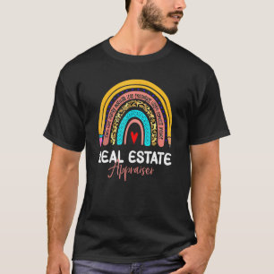Camiseta Valorador inmobiliario Leopard Rainbow Inmueble