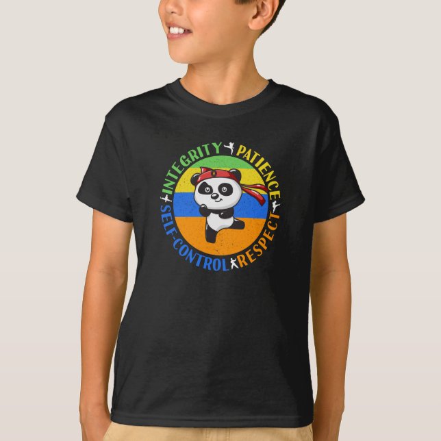 Camiseta Valores de artes marciales - Boys Karate Mindset (Anverso)