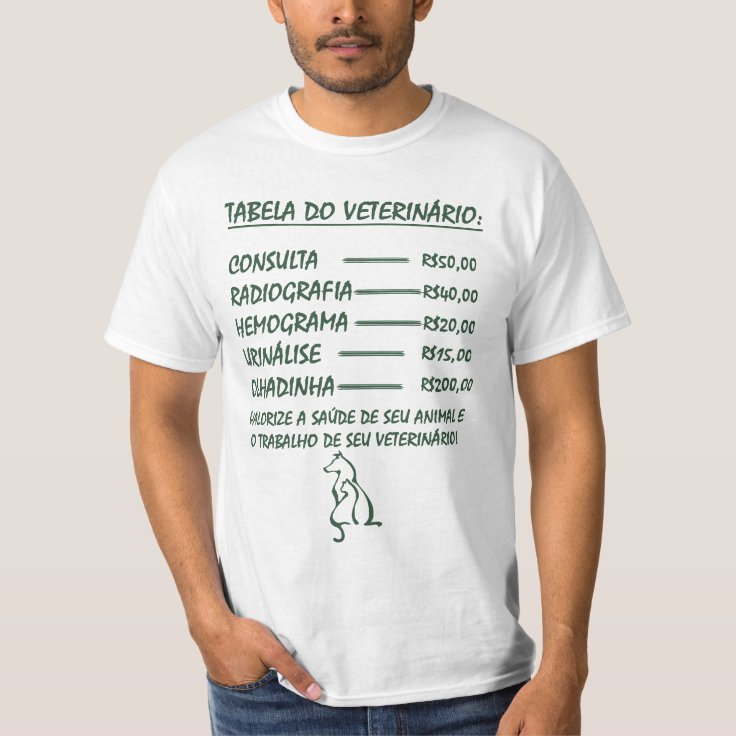 Camiseta Valorize o Veterinário Zazzle.es
