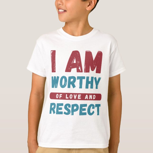 Camiseta Valoro el amor y el respeto (Anverso)