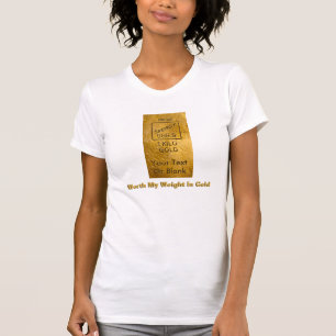 Camiseta Valoro Mi Peso En Oro