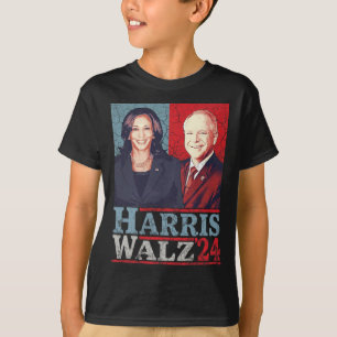 Camiseta Vals 2024 Elecciones Kamala Harris Tim Waltz 2024