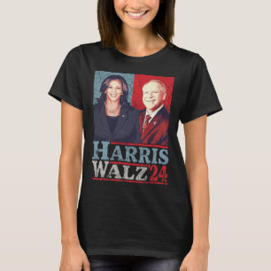 Camiseta Vals 2024 Elecciones Kamala Harris Tim Waltz 2024