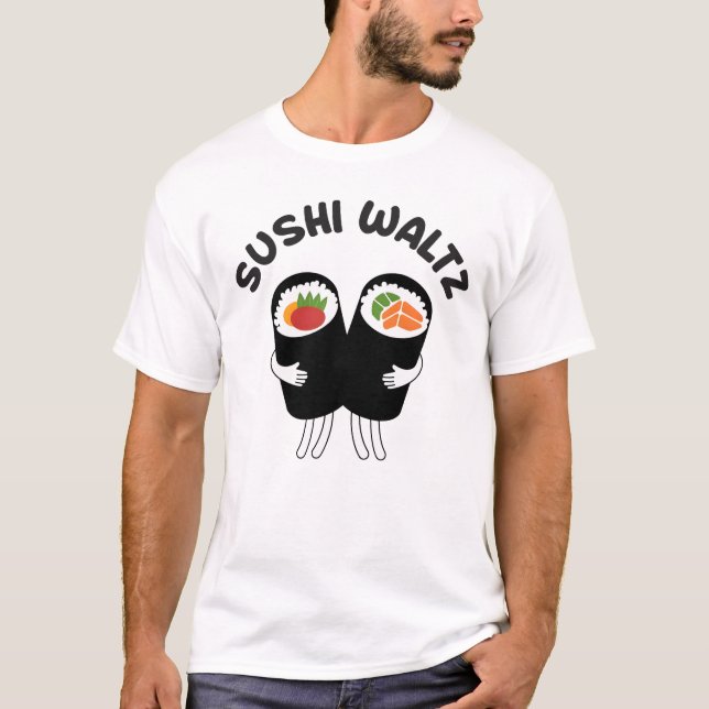 Camiseta Vals de Sushi con Texto (Anverso)