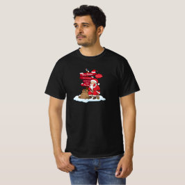 Camiseta Value T-Shirt: Tired Santa Holiday Hangover Funny