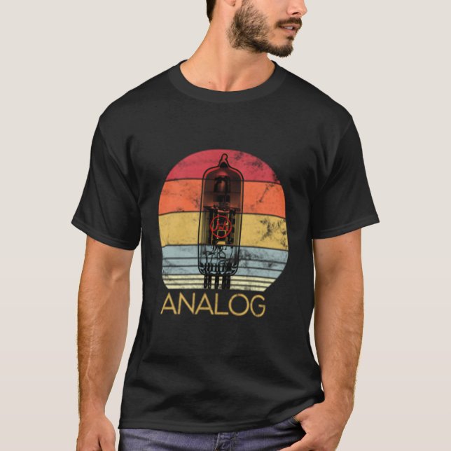 Camiseta Válvula De Audio Analógica De Tubo De Vacío Amp Hi (Anverso)