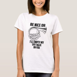Camiseta Válvula de espiga de cuerno francesa graciosa mar