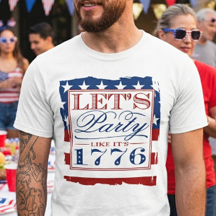 Camiseta Vámonos a la fiesta como si fuera 1776 4 de Juli