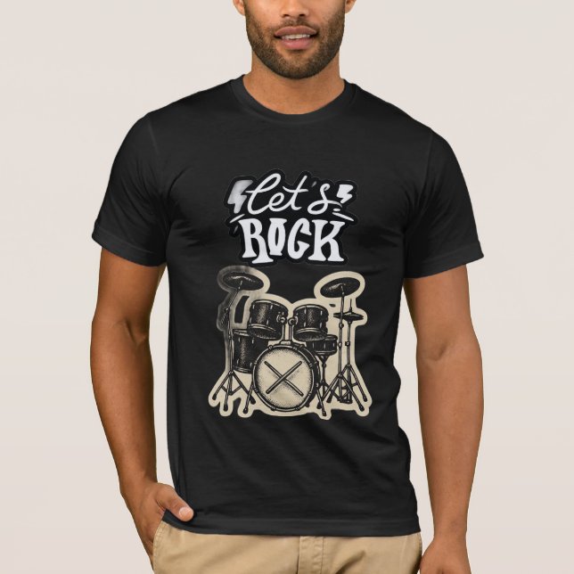 Camiseta Vámonos a rockear (Anverso)