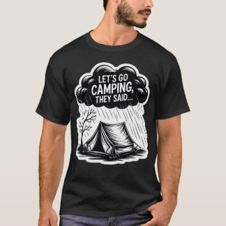 Camiseta Vámonos de acampada dijeron Niño divertido de acam