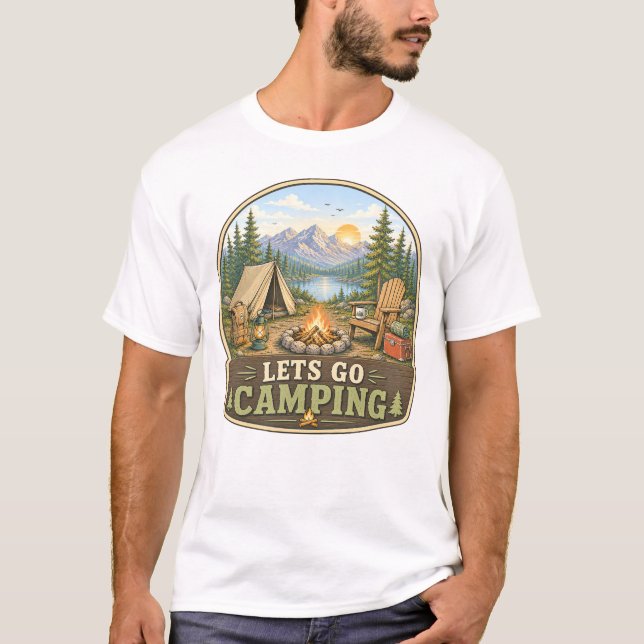 Camiseta Vamos a Acampar (Anverso)