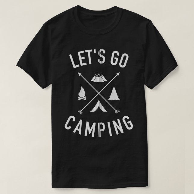 Camiseta Vamos a acampar a Zip (Diseño del anverso)