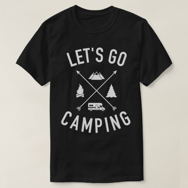 Camiseta Vamos a acampar RV (Diseño del anverso)