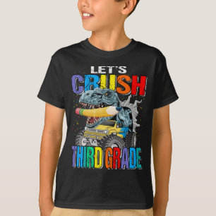 Camiseta Vamos a aplastar a monstruo de tercer grado niño d