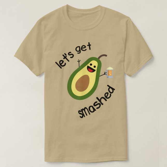 Camiseta Vamos a aplastar aguacate (Diseño del anverso)