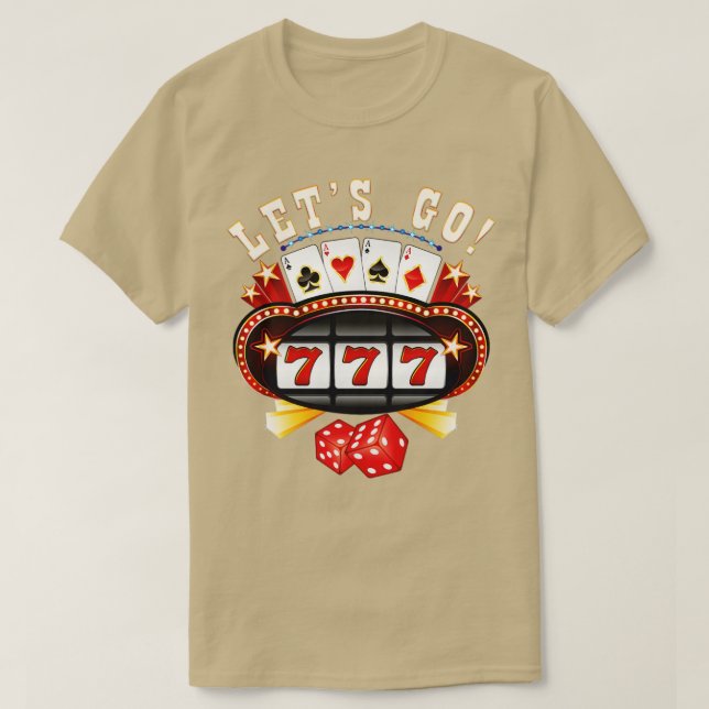 Camiseta Vamos a apostar a la máquina tragaperras de apuest (Diseño del anverso)