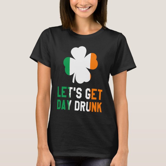 Camiseta Vamos a beber cerveza borracha el día de San Patri (Anverso)