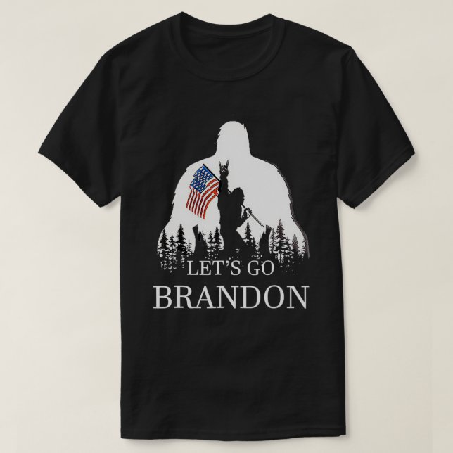 Camiseta Vamos a Brandon Bandera de Estados Unidos (Diseño del anverso)