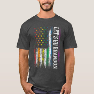 Camiseta Vamos a Brandon Estados Unidos Bandera arcoiris LG