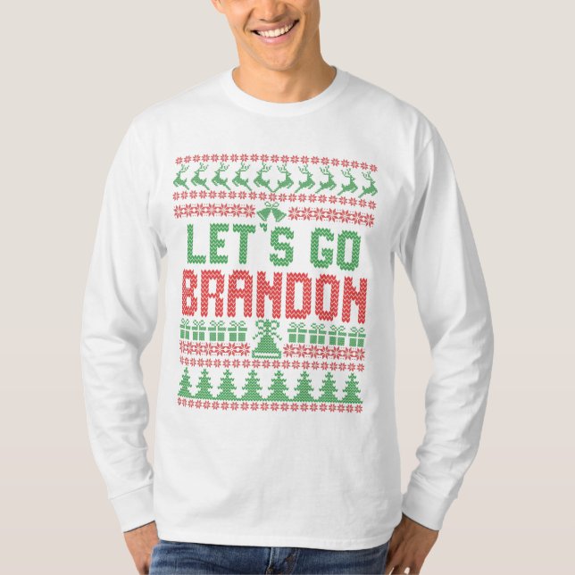 Camiseta Vamos a Brandon, un dulce de Navidades feos (Anverso)