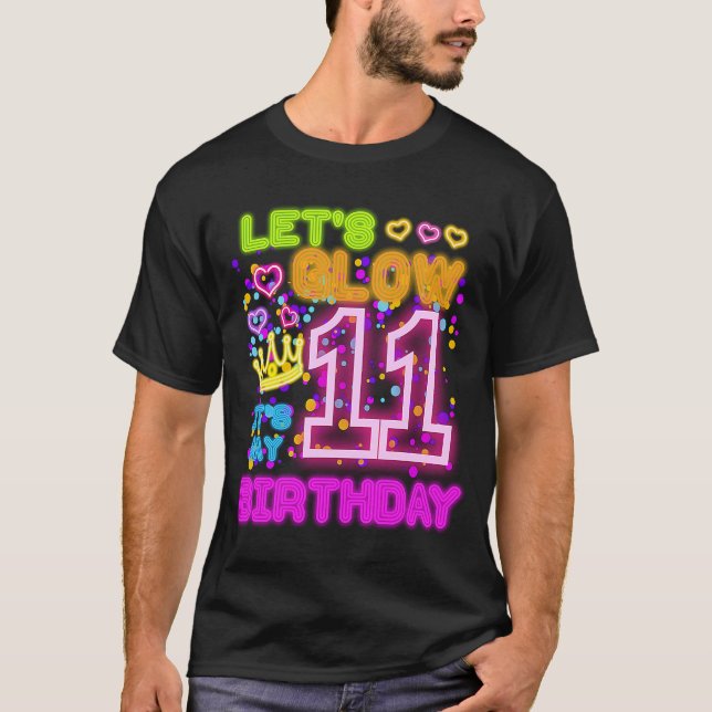 Camiseta Vamos a brillar a los 11 años es mi cumpleaños 11  (Anverso)